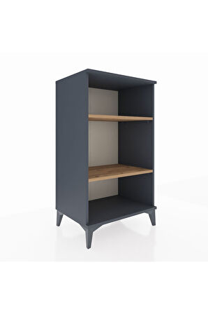 Hyperion Komodin 2 Raflı 60x44x106 Antrasit-Çam