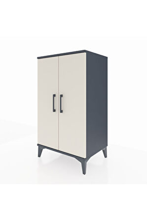 Hyperion Komodin 2 Kapaklı 60x44x106 Antrasit-Aytaşı