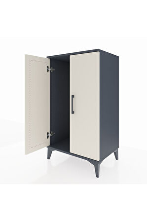 Hyperion Komodin 2 Kapaklı 60x44x106 Antrasit-Aytaşı