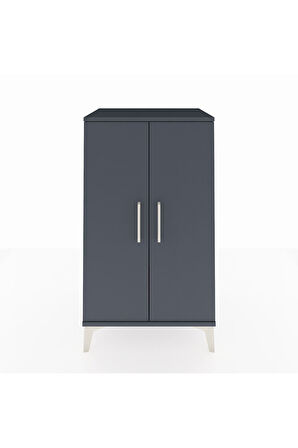 Hyperion Komodin 2 Kapaklı 60x44x106 Antrasit-Antrasit
