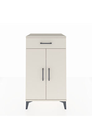 Hyperion Komodin 2 Raflı Tek Çekmeceli 2 Kapaklı 60x44x106 Aytaşı-Aytaşı