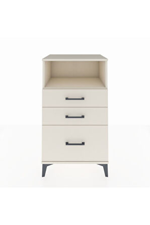 Hyperion Komodin Tek Raflı 3 Çekmeceli 60x44x106 Aytaşı-Aytaşı
