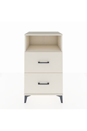 Hyperion Komodin Tek Raflı 2 Çekmeceli 60x44x106 Aytaşı-Aytaşı