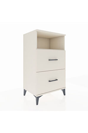 Hyperion Komodin Tek Raflı 2 Çekmeceli 60x44x106 Aytaşı-Aytaşı
