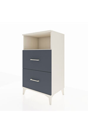 Hyperion Komodin Tek Raflı 2 Çekmeceli 60x44x106 Aytaşı-Antrasit