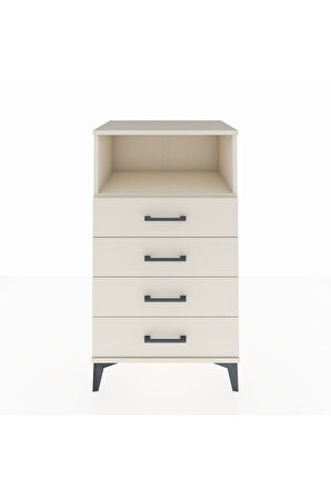 Hyperion Komodin Tek Raflı 4 Çekmeceli 60x44x106 Aytaşı-Aytaşı