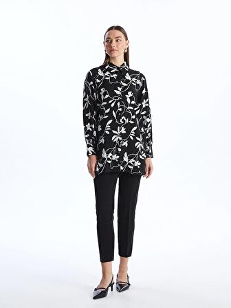 Desenli Kadın Gömlek Tunik