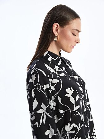 Desenli Kadın Gömlek Tunik