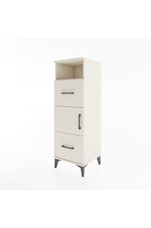 Hyperion Dolap 2 Raflı 2 Çekmeceli Tek Kapaklı 44x44x134 Aytaşı-Aytaşı