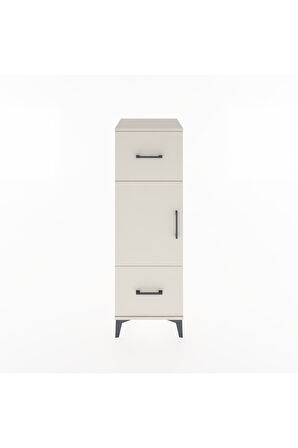 Hyperion Dolap 2 Raflı 2 Çekmeceli Tek Kapaklı 44x44x134 Aytaşı-Aytaşı