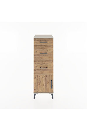 Hyperion Dolap 3 Çekmeceli Tek Kapaklı 44x44x134 Aytaşı-Çam