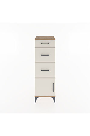 Hyperion Dolap 3 Çekmeceli Tek Kapaklı 44x44x134 Çam-Aytaşı