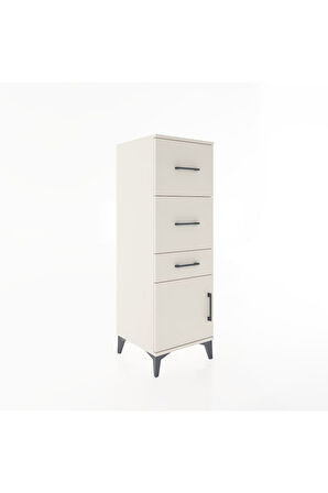 Hyperion Dolap 3 Çekmeceli Tek Kapaklı 44x44x134 Aytaşı-Aytaşı