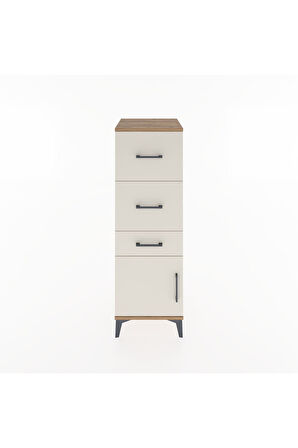 Hyperion Dolap 3 Çekmeceli Tek Kapaklı 44x44x134 Çam-Aytaşı