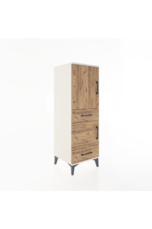 Hyperion Dolap 3 Raflı 2 Çekmeceli 2 Kapaklı 44x44x134 Aytaşı-Çam