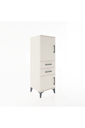 Hyperion Dolap 2 Raflı 2 Çekmeceli 2 Kapaklı 44x44x134 Aytaşı-Aytaşı