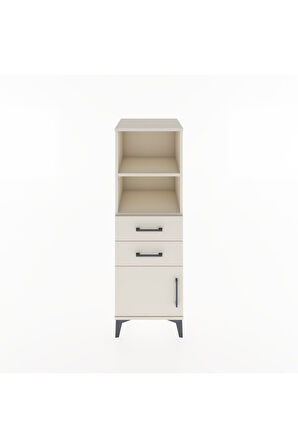 Hyperion Dolap 2 Raflı 2 Çekmeceli Tek Kapaklı 44x44x134 Aytaşı-Aytaşı