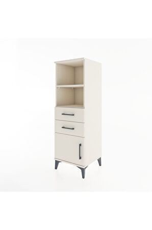 Hyperion Dolap 2 Raflı 2 Çekmeceli Tek Kapaklı 44x44x134 Aytaşı-Aytaşı