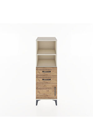 Hyperion Dolap 2 Raflı 2 Çekmeceli Tek Kapaklı 44x44x134 Aytaşı-Çam