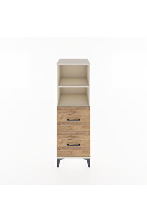 Hyperion Dolap 2 Raflı 2 Çekmeceli 44x44x134 Aytaşı-Çam