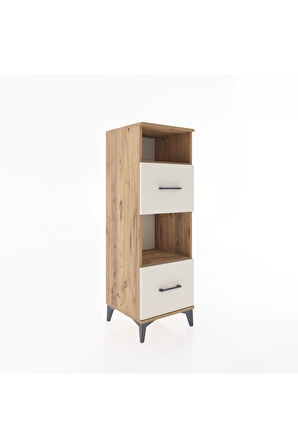 Hyperion Dolap 2 Raflı 2 Çekmeceli 44x44x134 Çam-Aytaşı