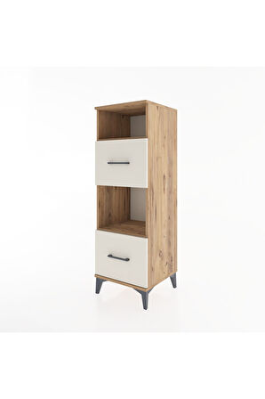 Hyperion Dolap 2 Raflı 2 Çekmeceli 44x44x134 Çam-Aytaşı
