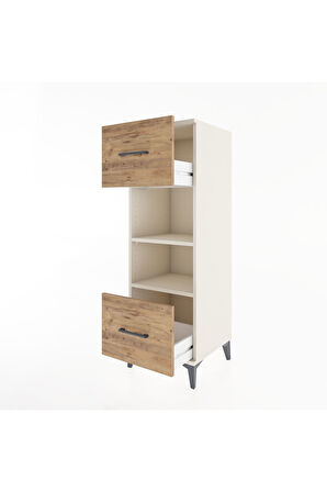 Hyperion Dolap 2 Raflı 2 Çekmeceli 44x44x134 Aytaşı-Çam