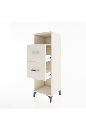 Hyperion Dolap Tek Raflı 2 Çekmeceli 44x44x134 Aytaşı-Aytaşı