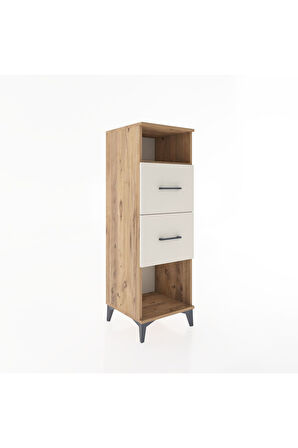 Hyperion Dolap Tek Raflı 2 Çekmeceli 44x44x134 Çam-Aytaşı