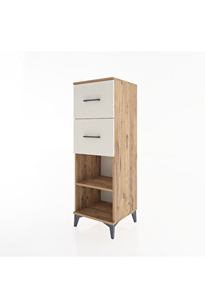 Hyperion Dolap Tek Raflı 2 Çekmeceli 44x44x134 Çam-Aytaşı