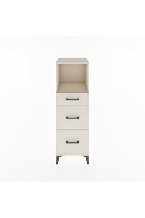 Hyperion Dolap Tek Raflı 3 Çekmeceli 44x44x134 Aytaşı-Aytaşı