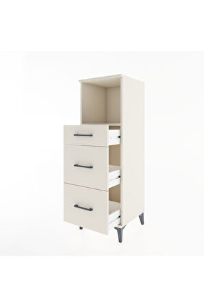 Hyperion Dolap Tek Raflı 3 Çekmeceli 44x44x134 Aytaşı-Aytaşı