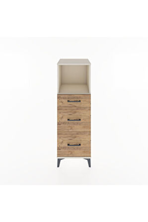 Hyperion Dolap Tek Raflı 3 Çekmeceli 44x44x134 Aytaşı-Çam