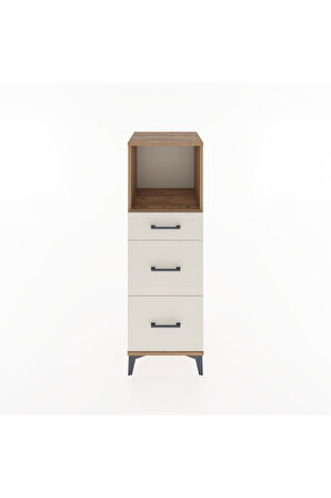 Hyperion Dolap Tek Raflı 3 Çekmeceli 44x44x134 Çam-Aytaşı