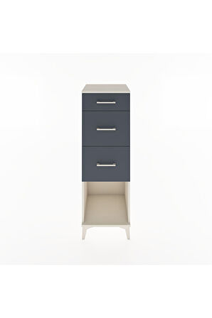 Hyperion Dolap 3 Çekmeceli 44x44x134 Aytaşı-Antrasit