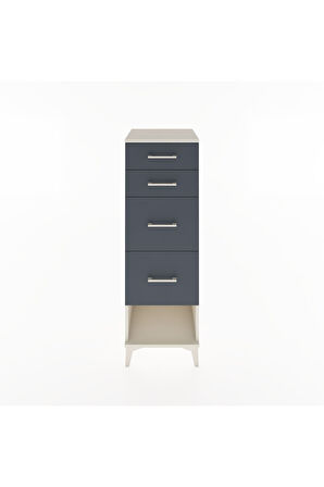 Hyperion Dolap 4 Çekmeceli 44x44x134 Aytaşı-Antrasit