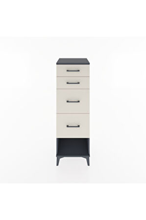 Hyperion Dolap 4 Çekmeceli 44x44x134 Antrasit-Aytaşı