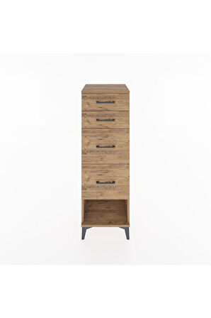Hyperion Dolap 4 Çekmeceli 44x44x134 Çam-Çam