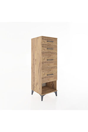 Hyperion Dolap 4 Çekmeceli 44x44x134 Çam-Çam