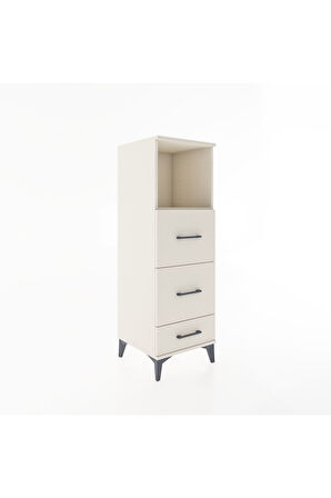 Hyperion Dolap Tek Raflı 3 Çekmeceli 44x44x134 Aytaşı-Aytaşı