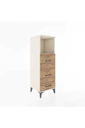 Hyperion Dolap Tek Raflı 3 Çekmeceli 44x44x134 Aytaşı-Çam