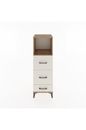 Hyperion Dolap Tek Raflı 3 Çekmeceli 44x44x134 Çam-Aytaşı