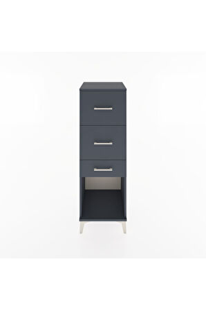 Hyperion Dolap 3 Çekmeceli 44x44x134 Antrasit-Antrasit