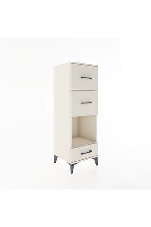 Hyperion Dolap Tek Raflı 3 Çekmeceli 44x44x134 Aytaşı-Aytaşı