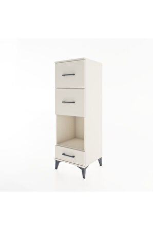 Hyperion Dolap Tek Raflı 3 Çekmeceli 44x44x134 Aytaşı-Aytaşı