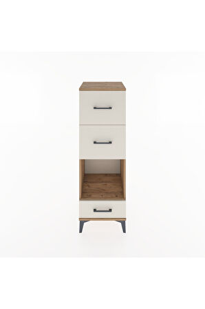 Hyperion Dolap Tek Raflı 3 Çekmeceli 44x44x134 Çam-Aytaşı
