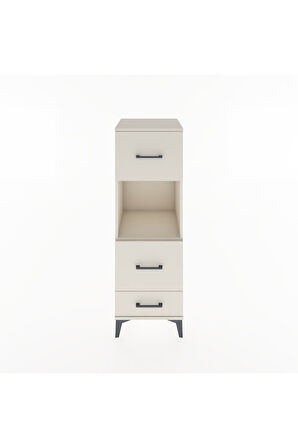 Hyperion Dolap Tek Raflı 3 Çekmeceli 44x44x134 Aytaşı-Aytaşı