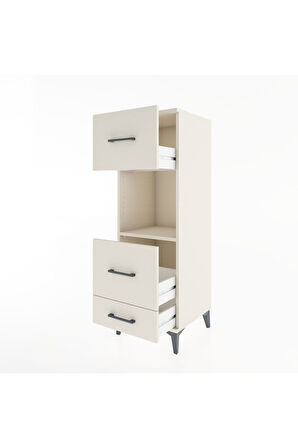 Hyperion Dolap Tek Raflı 3 Çekmeceli 44x44x134 Aytaşı-Aytaşı
