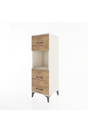 Hyperion Dolap Tek Raflı 3 Çekmeceli 44x44x134 Aytaşı-Çam