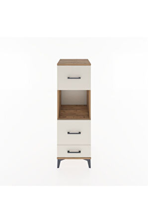 Hyperion Dolap Tek Raflı 3 Çekmeceli 44x44x134 Çam-Aytaşı